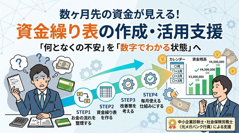 資金繰り表の作成・運用支援