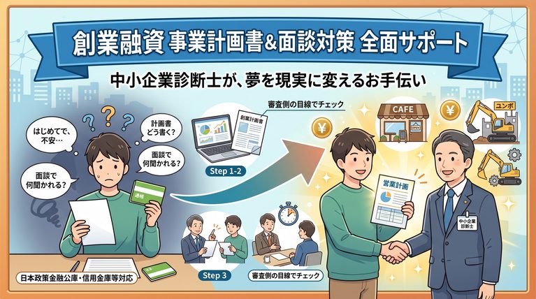 創業融資の事業計画・面談対策